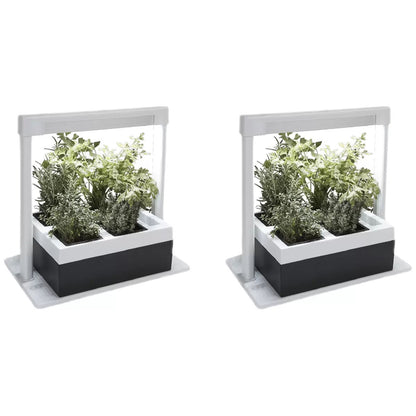 2 x Herb Lamp LED 4 Pot Grower 37 x 22 x 36cm - Image 2