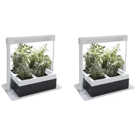 2 x Herb Lamp LED 4 Pot Grower 37 x 22 x 36cm - Image 2