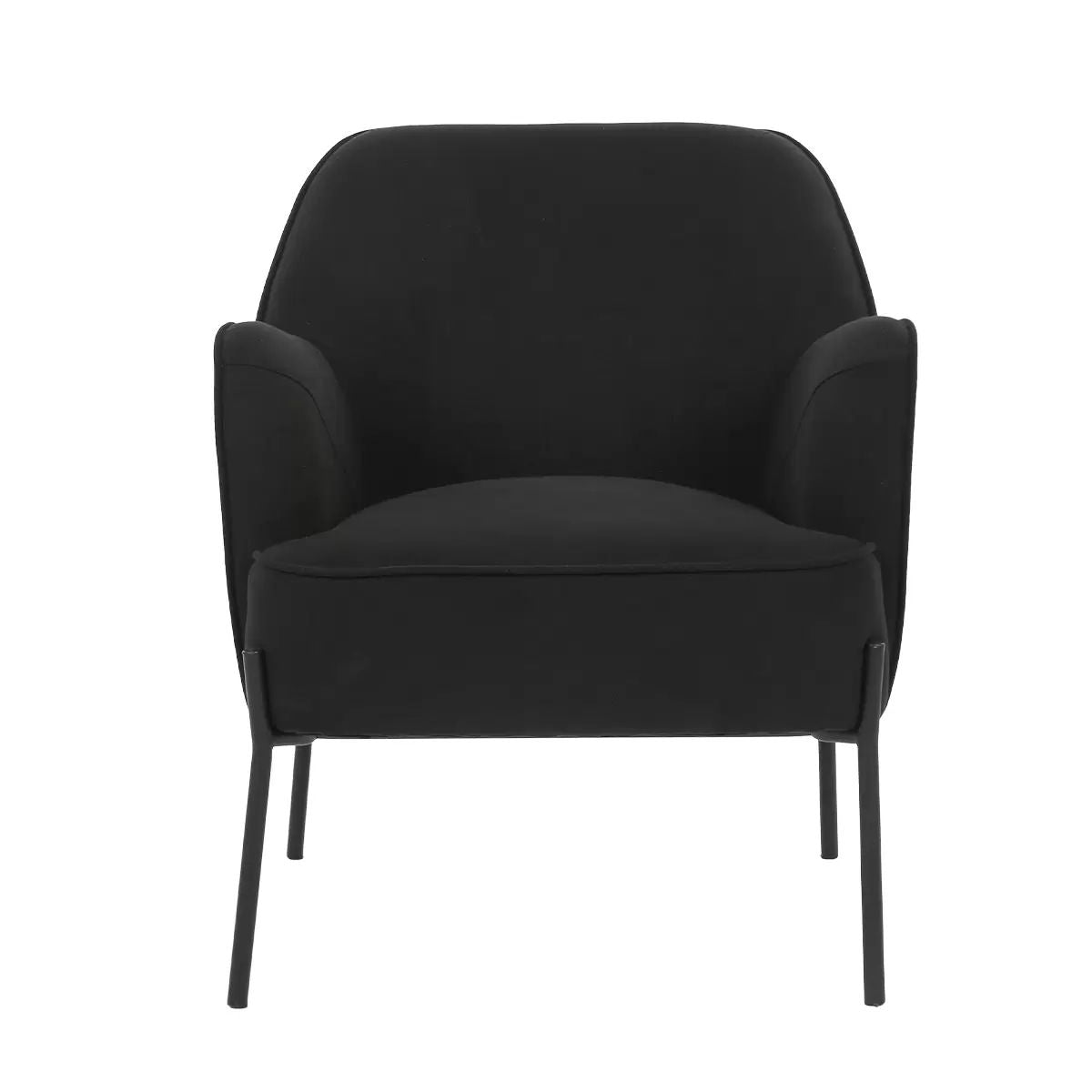 Hugo upholstered armchair black - Image 2