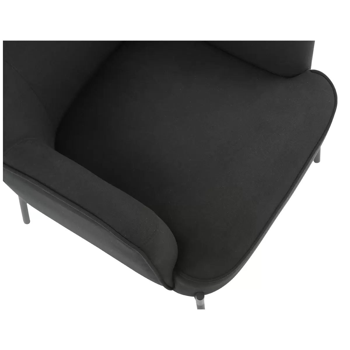 Hugo upholstered armchair black - Image 3