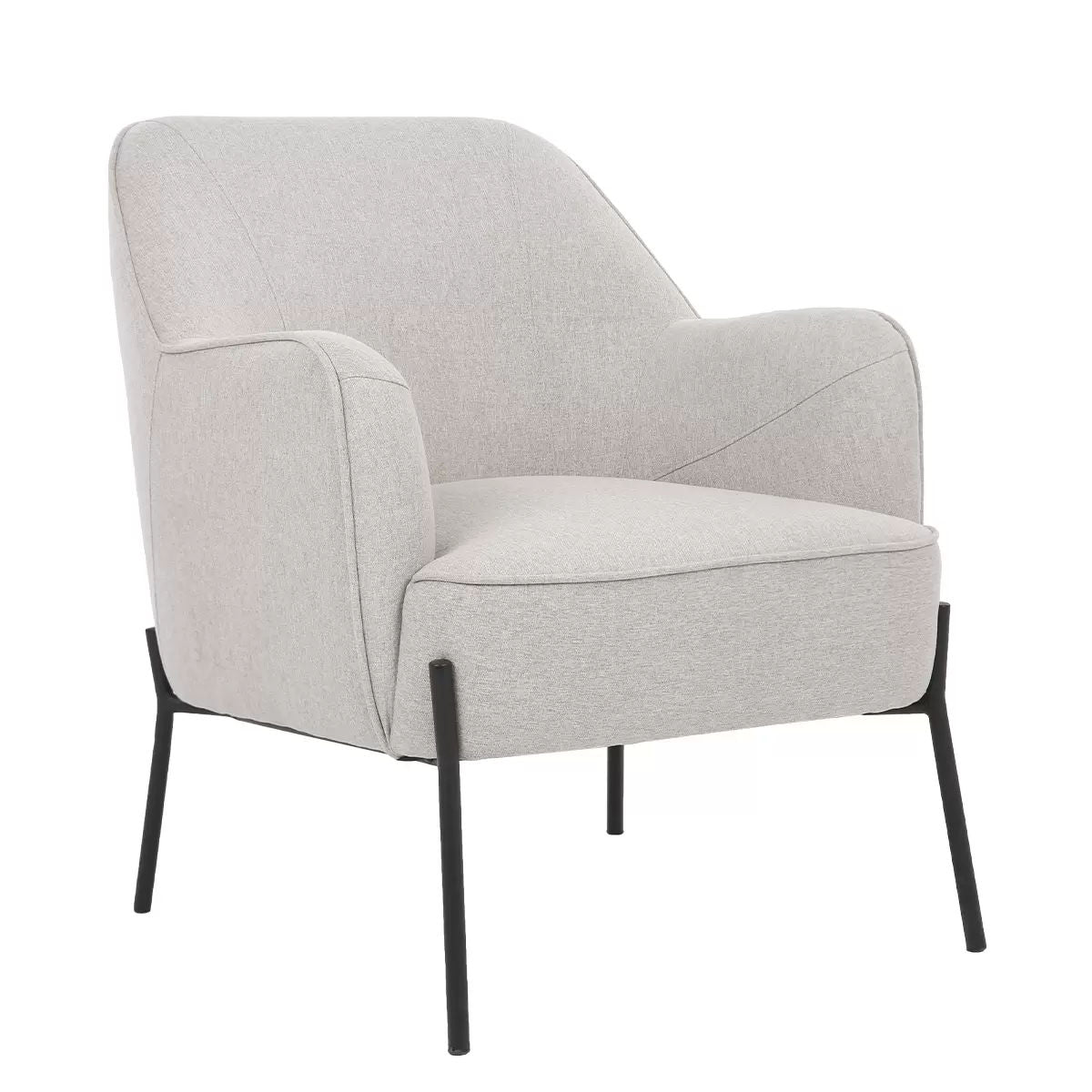 Hugo upholstered armchair ivory - Image 2