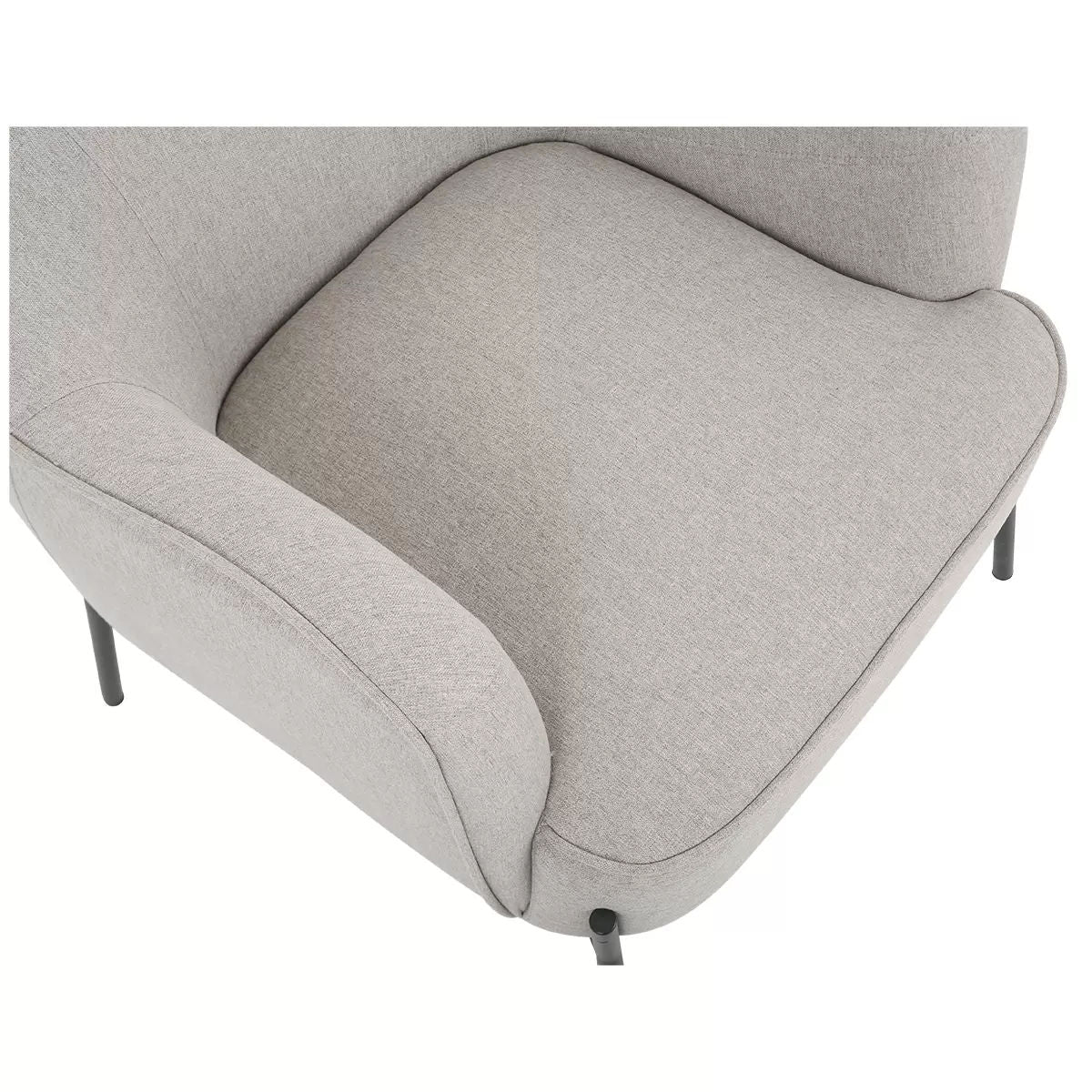 Hugo upholstered armchair ivory - Image 3