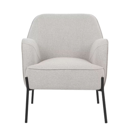 Hugo upholstered armchair ivory - Image 4
