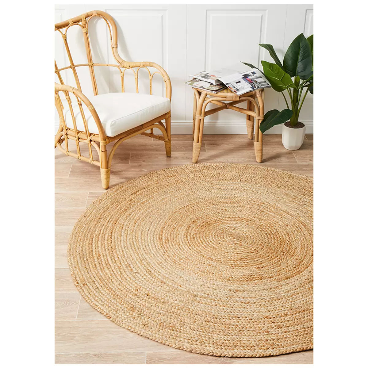 Atrium polo natural indoor rug 120 x 120cm - Image 2