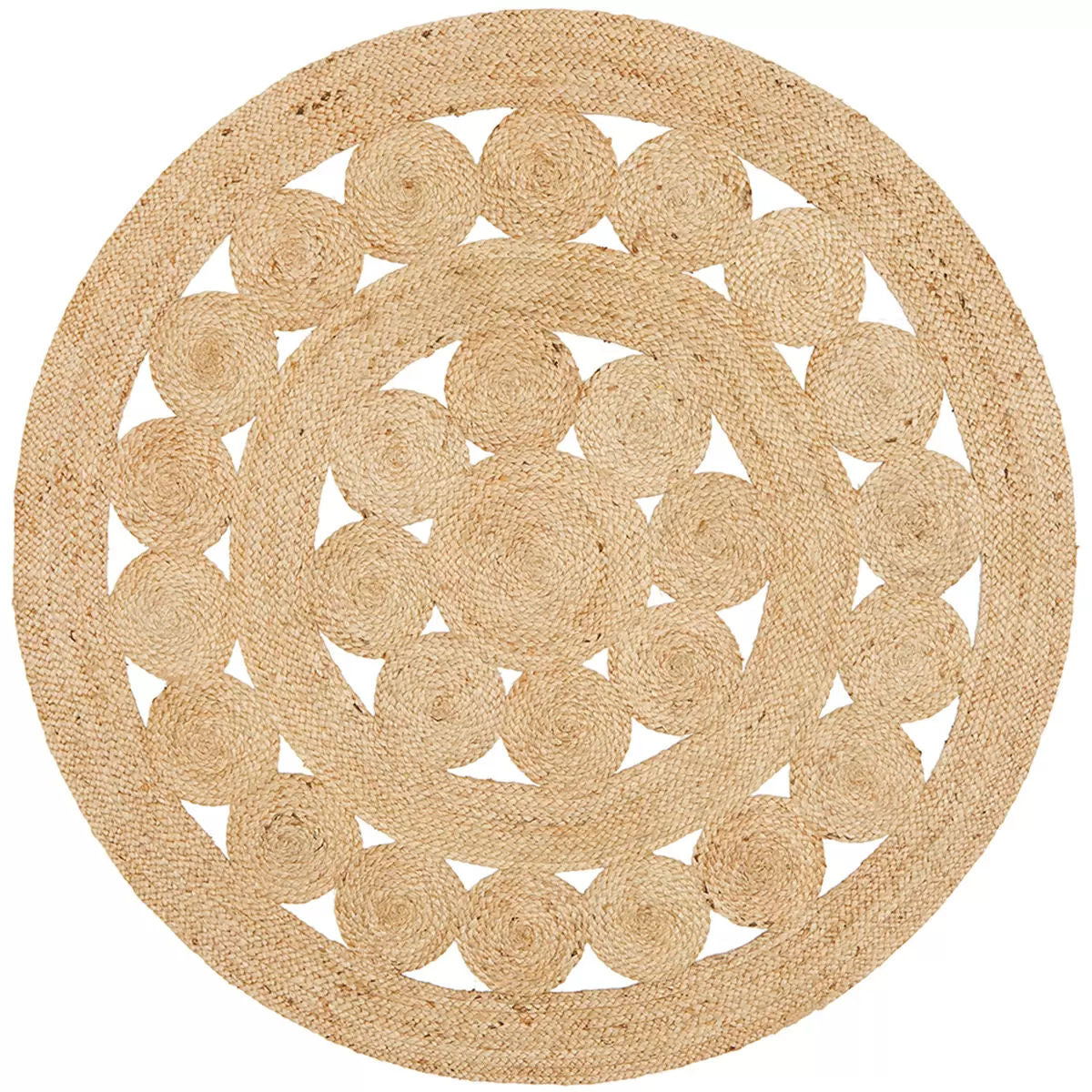 Atrium pilu natural rug 200 x 200cm - Image 6