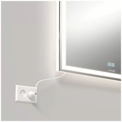 Aurea integrated led plug in wall mirror - Image 2