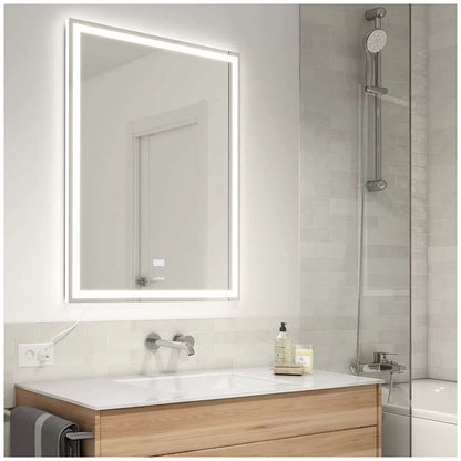 Aurea integrated led plug in wall mirror - Image 6
