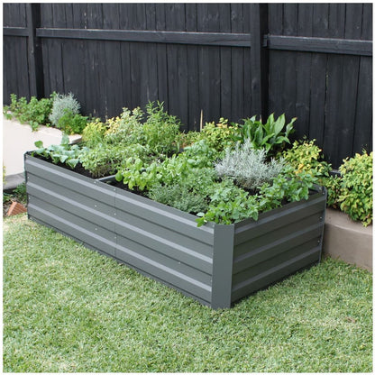 Large Garden Bed 180 x 90 x 45cm Slate Grey - Image 2