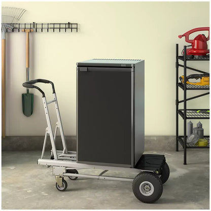 Black 4 In 1 Folding Toe Plate Hand Truck for Heavy Loads, Aluminium and Steel Hybrid - Image 3