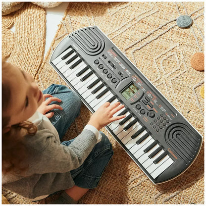 Black 44 Key Portable Mini Keyboard with 100 Tones, 50 Rhythms, and Headphone Output - Image 8