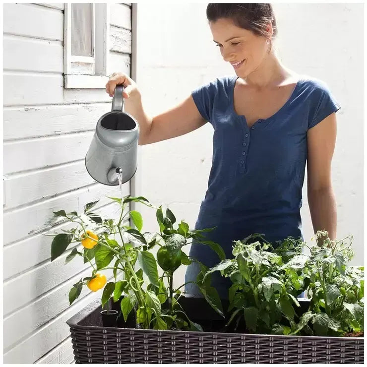 Dark Brown Easy Grow Planter Bed Brown with Water Gauge and Drainage System - Image 5