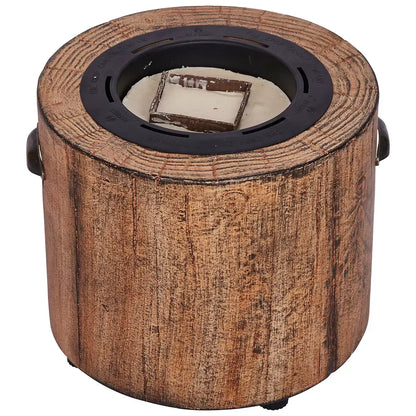 Wood Grain Eco Fuego Wood Fire Pit with 8 Hour Candle - No Smoke, 90% Less CO2 - Image 2