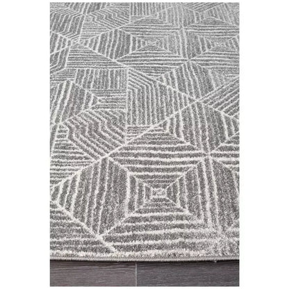 Oasis 457 Silver Rug 290x200cm - Bohemian Tribal Style, Easy to Clean Polypropylene - Image 3
