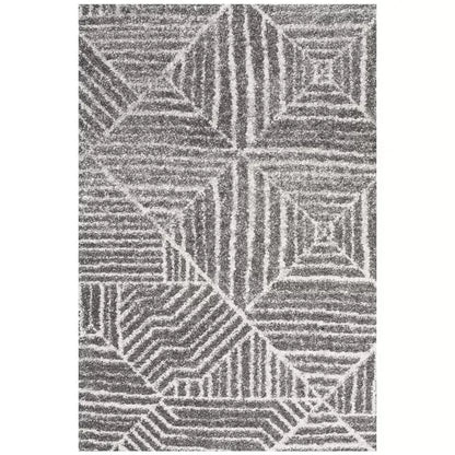 Oasis 457 Silver Rug 290x200cm - Bohemian Tribal Style, Easy to Clean Polypropylene - Image 4