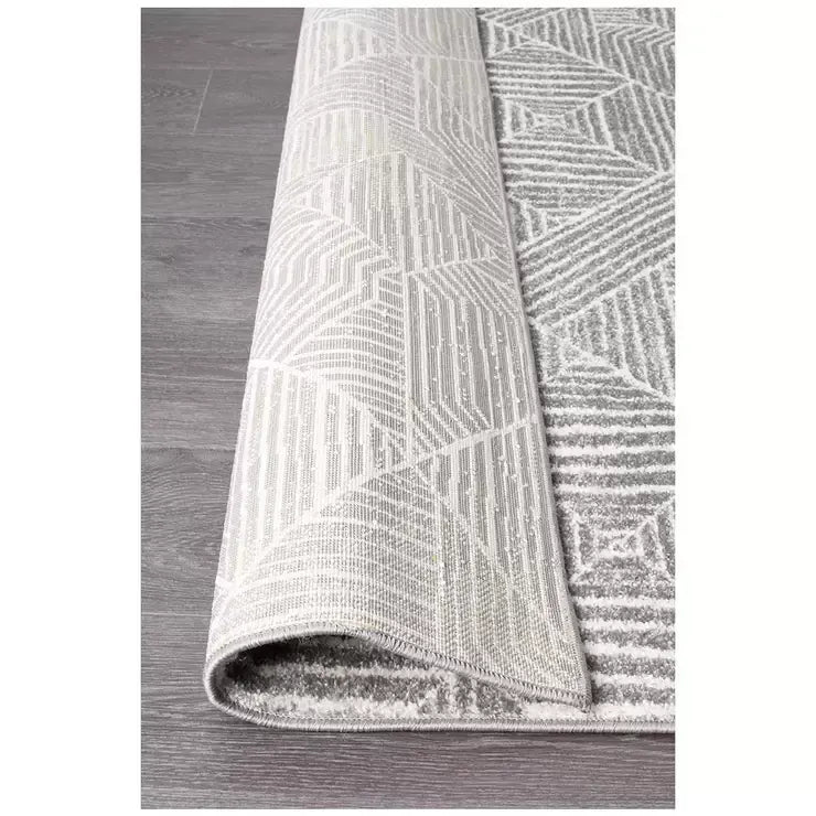 Oasis 457 Silver Rug 290x200cm - Bohemian Tribal Style, Easy to Clean Polypropylene - Image 5