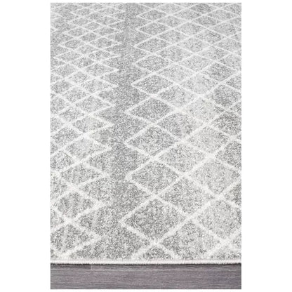 Silver Oasis Rug 230 x 160cm - Bohemian Tribal Design, Easy to Clean Polypropylene - Image 3