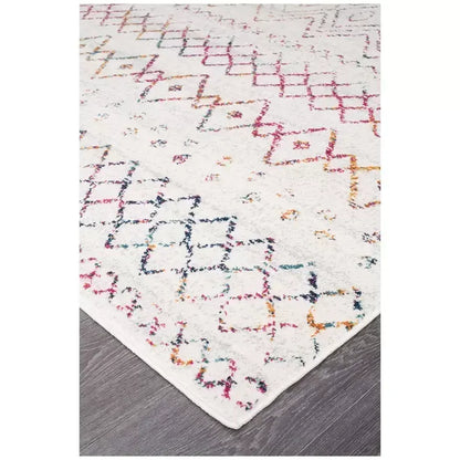 Oasis Multi Rug 330 x 240cm - Bohemian Tribal Style in Vivid Brights and Soft Neutrals - Image 2