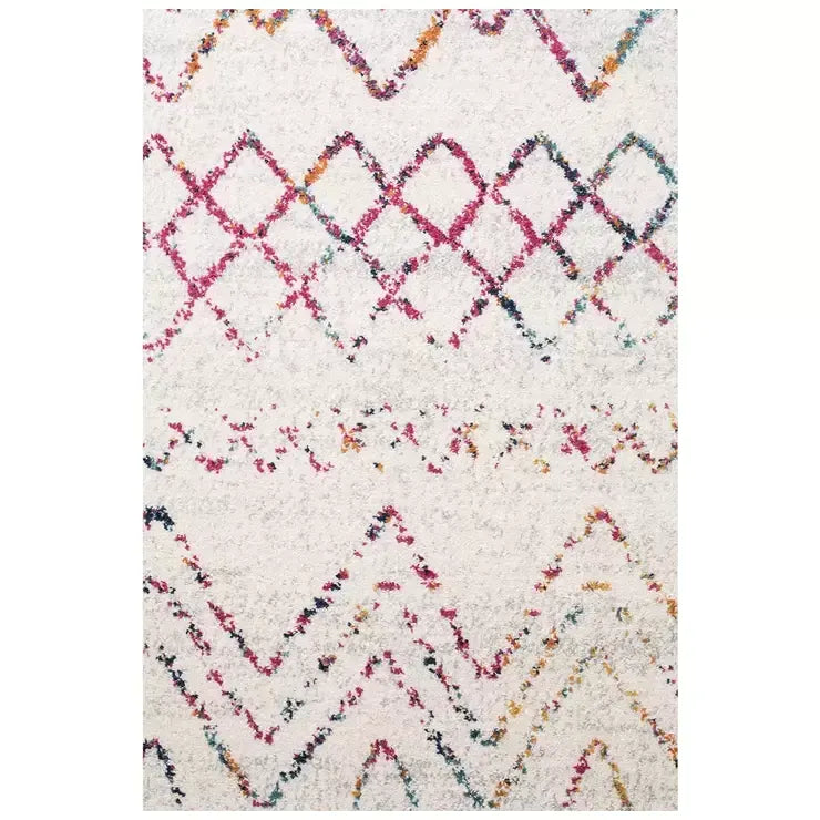Oasis Multi Rug 330 x 240cm - Bohemian Tribal Style in Vivid Brights and Soft Neutrals - Image 4