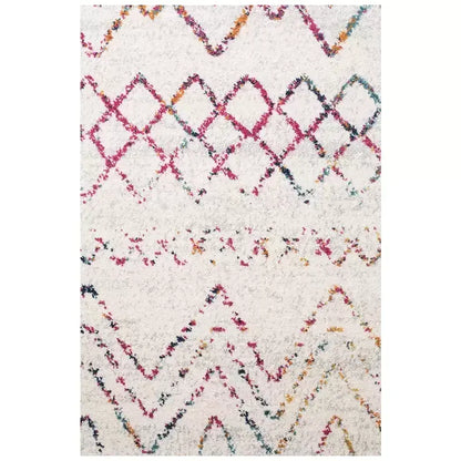 Oasis Multi Rug 330 x 240cm - Bohemian Tribal Style in Vivid Brights and Soft Neutrals - Image 4