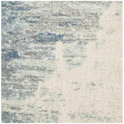 City Blue Rug 280 x 190cm - Contemporary Design with Hand-Carved Short Pile - Image 5