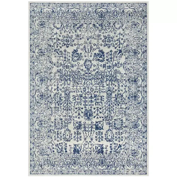 Evoke 256 Blue Indoor Rug 400x300cm - Soft Heat-Set Polypropylene