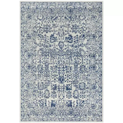 Evoke 256 Blue Indoor Rug 400x300cm - Soft Heat-Set Polypropylene