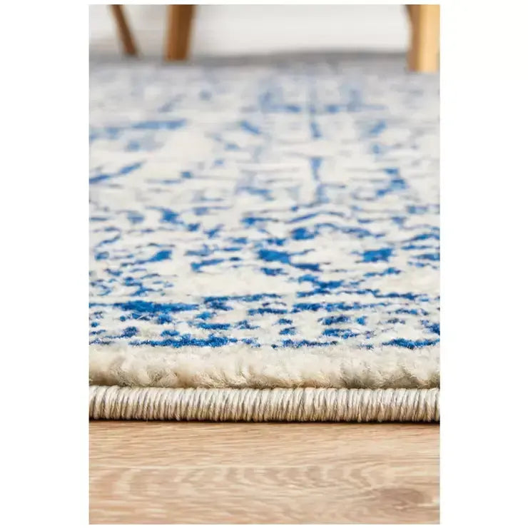 Evoke 256 Blue Indoor Rug 400x300cm - Soft Heat-Set Polypropylene - Image 4