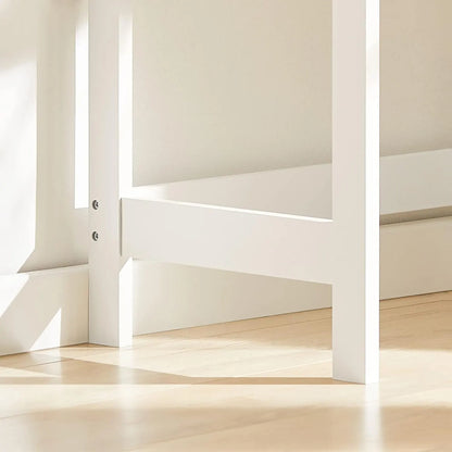 Small White Desk with Drawer Hooks - Image 7