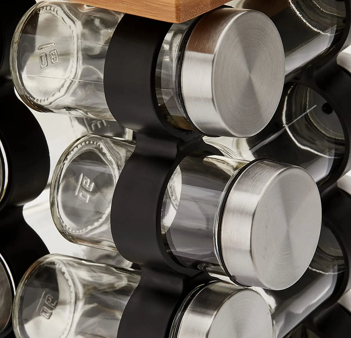 Spice Rack Organizer with 12 Pieces Jars for Kitchen - Image 3