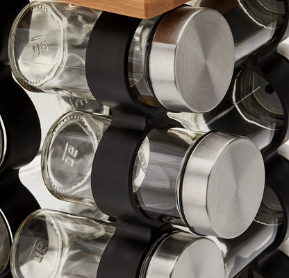 Spice Rack Organizer with 12 Pieces Jars for Kitchen - Image 3