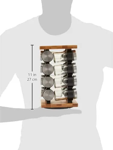 Spice Rack Organizer with 12 Pieces Jars for Kitchen - Image 4