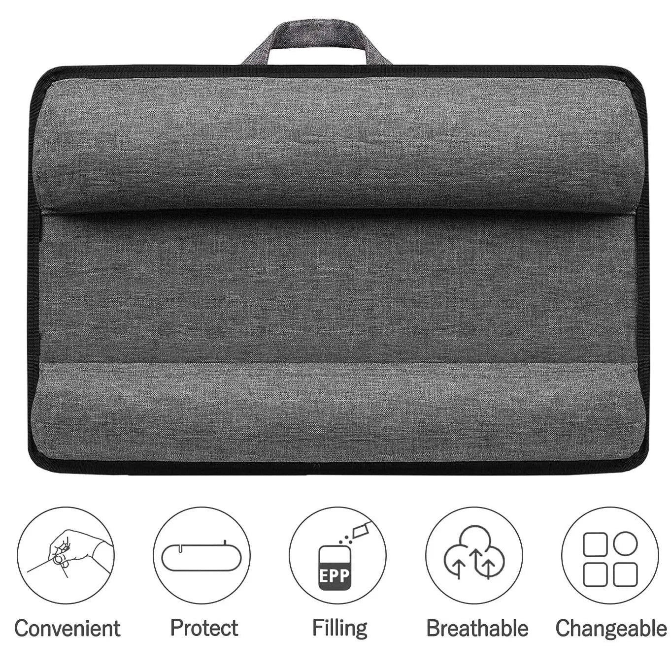Portable Laptop Desk with Device Ledge, Mouse Pad and Phone Holder for Home Office (Black, 40cm) - Image 8