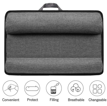 Portable Laptop Desk with Device Ledge, Mouse Pad and Phone Holder for Home Office (Black, 40cm) - Image 8