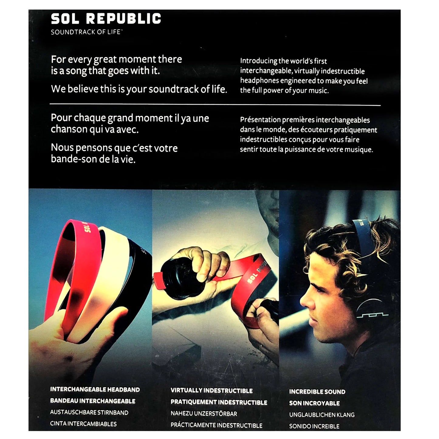 SOL Republic Tracks HD High Def V10 Headphones On Ear Wired Black - Image 6