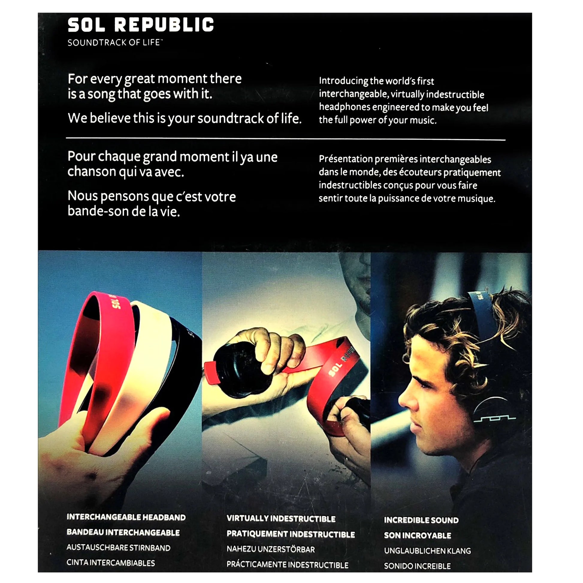 SOL Republic Tracks HD High Def V10 Headphones On Ear Wired Black - Image 6