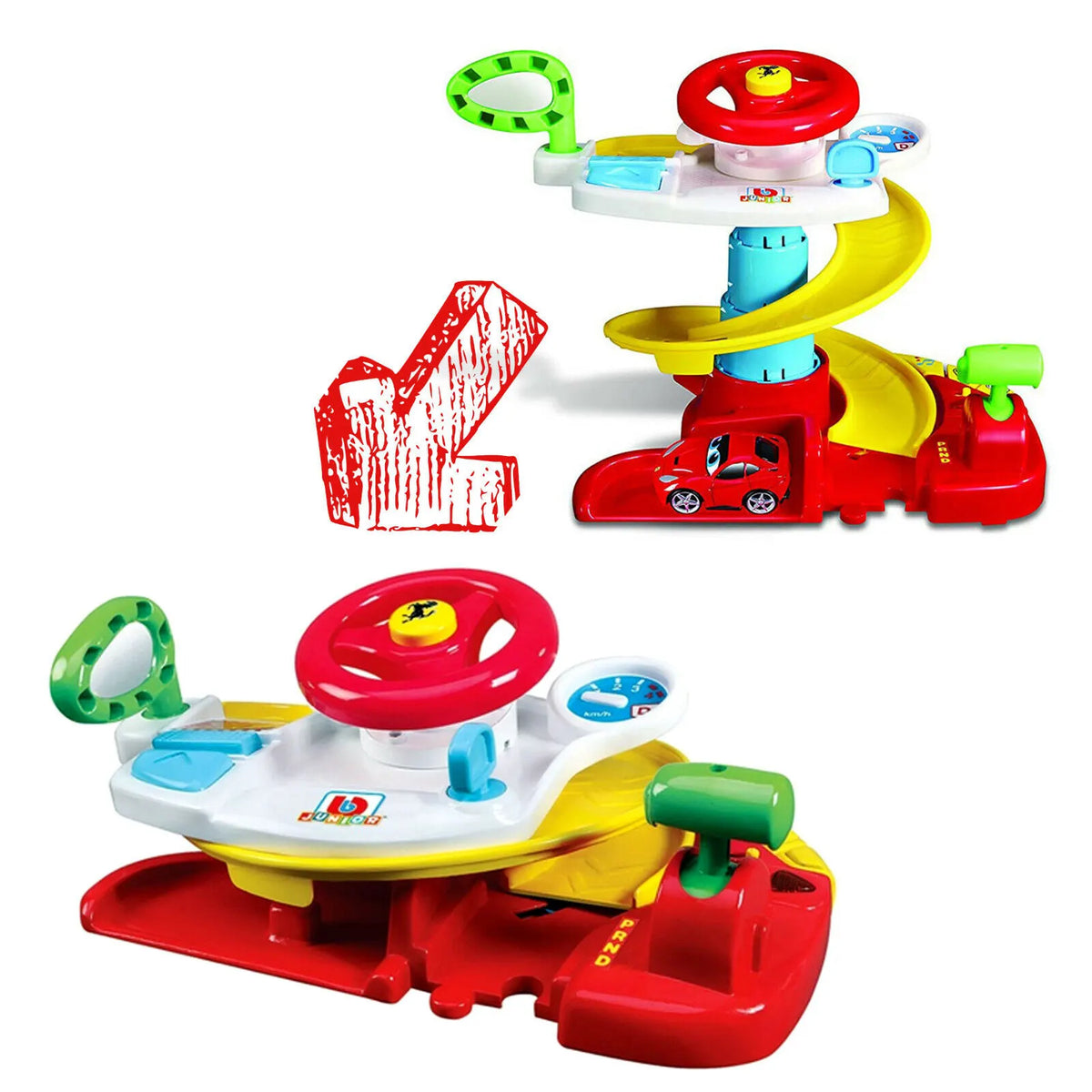 BB Junior Ferrari Dash 2 in 1 Driving Tower with Car - Image 3