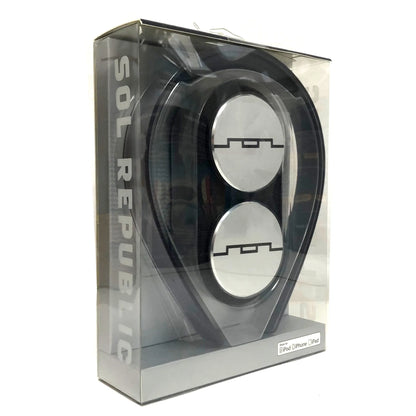 SOL Republic Tracks HD High Def V10 Headphones On Ear Wired Silver Grey - Image 3