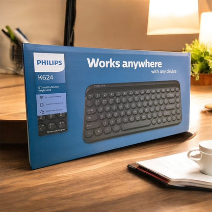 Philips Wireless Compact Keyboard BT 2.4Ghz Bluetooth Multi Device SPK6624 - Image 5