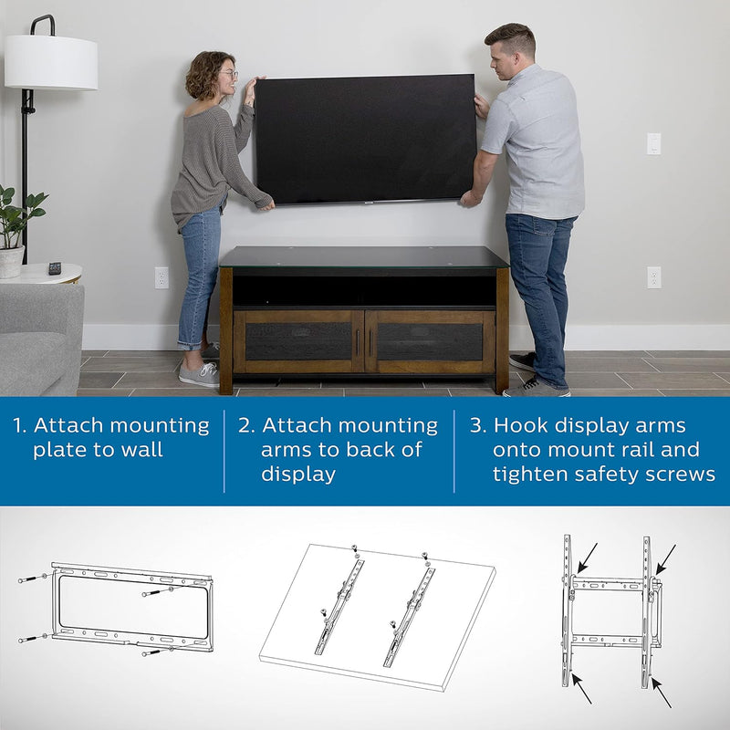 Philips Tilt TV Monitor Wall Mount Bracket for 32 40 55 65 70 75 Inch Universal SQM7442 - Image 6