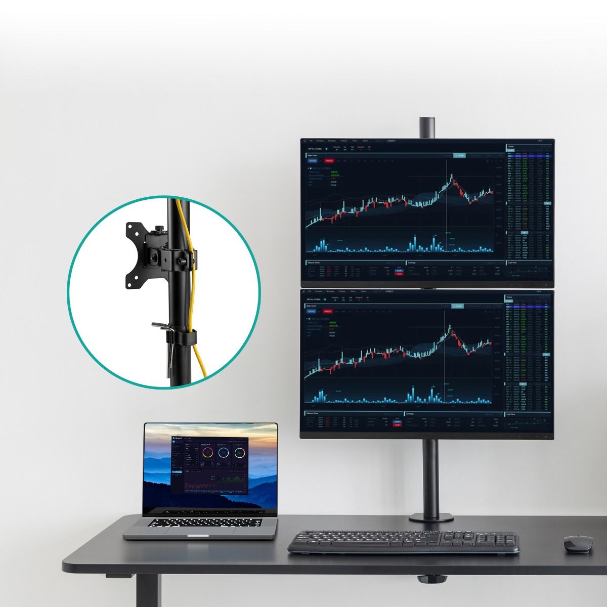 activiva Dual-Screen Articulating Vertical Monitor Arm - Image 5