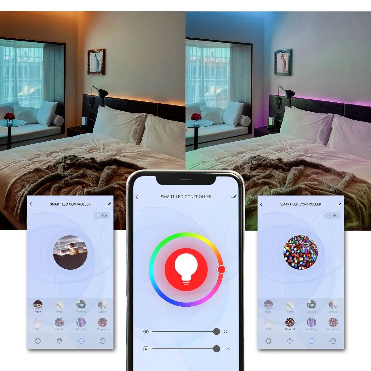 activiva 2m IP65 Smart RGB & Warm White LED Strip Lights - Image 5