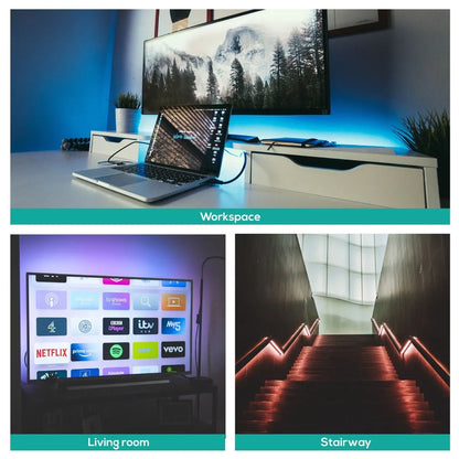 activiva 2m IP65 Smart RGB & Warm White LED Strip Lights - Image 7
