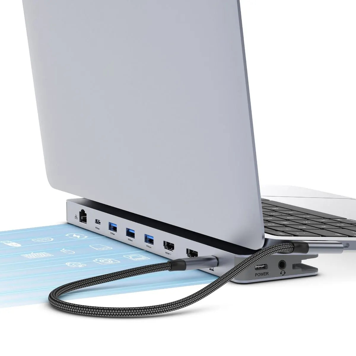 mbeat D12 Multi-Port Dual HDMI 4K USB-C Dock - Image 3