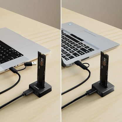 mbeat H5 USB-C/A 10Gbps M.2 NVMe & SATA SSD Mini Dock - Image 3
