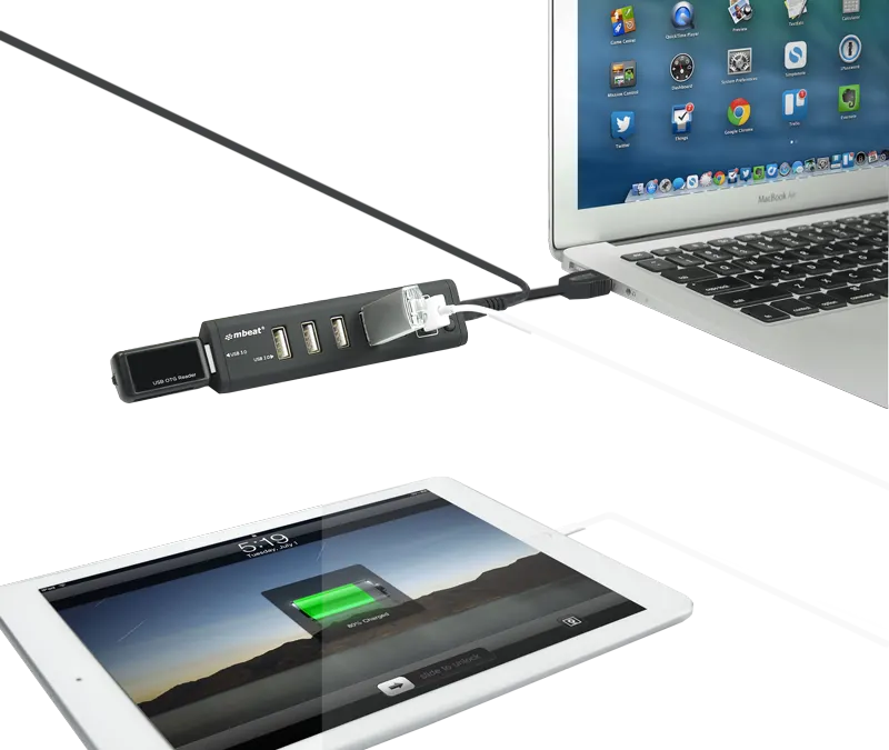 mbeat 7-Port USB 3.0 x 1 + USB 2.0 x 6 Hub with 2.1A Smart Charging Function - Image 5