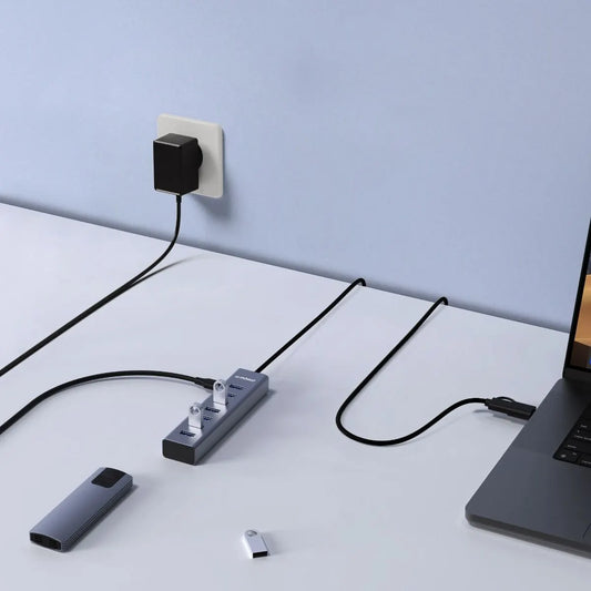 mbeat 7-Port USB Hub with Dual USB-A & USB-C Connector - Image 3