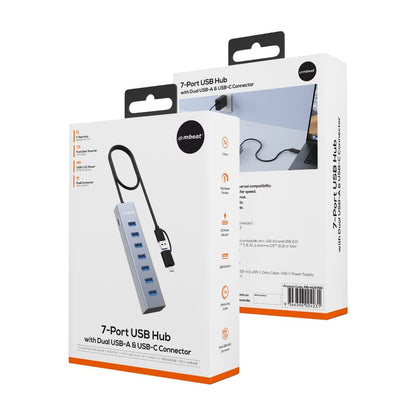 mbeat 7-Port USB Hub with Dual USB-A & USB-C Connector - Image 7