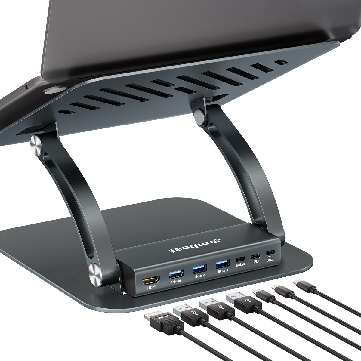 mbeat Stage P6 Laptop Stand with USB-C Dock - Image 2