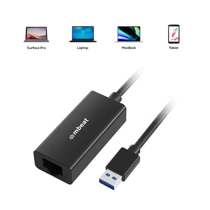 mbeat USB 3.0 Gigabit LAN Ethernet Adapter - Black - Image 6