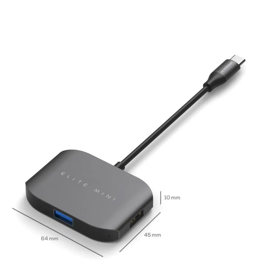USB-C Multi-port Adapter (HDMI + USB 3.0 + USB 2.0)- Space Grey, Aluminium Design - Image 4
